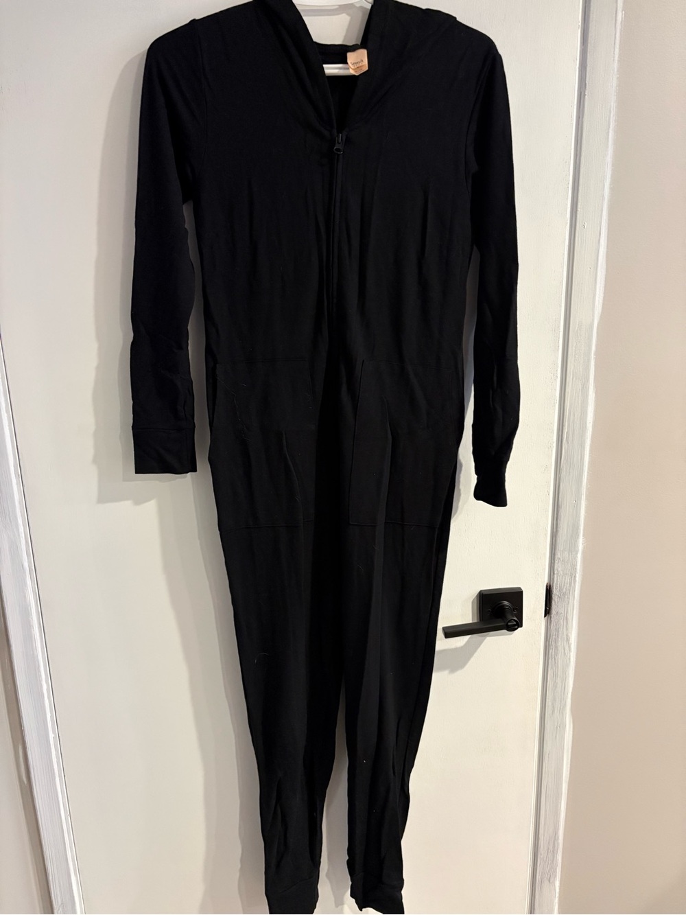 Smash + Tess Black Hooded Zip-Front Women's Jumpsuit